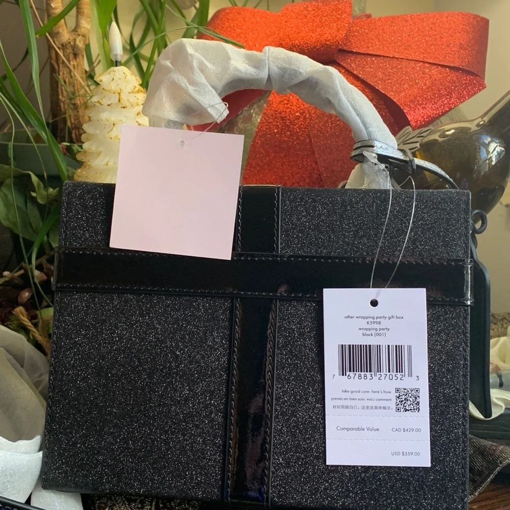 Authentic Kate spade glitter/leather gift box Crossbody/Satchel - Picture 10 of 16